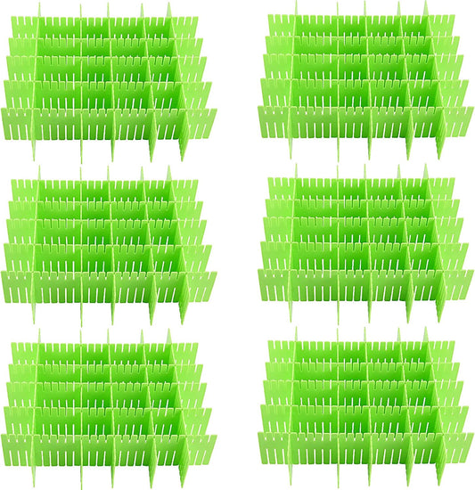 ZOENHOU 60 PCS DIY Drawer Divider Organizers, Pink Grid Drawer Dividers, Adjustable Premium Plastic Organizers for Makeup Drawers Desktop Kitchen Drawer Organizers and Storage, 12.6 x 2.76 Inch