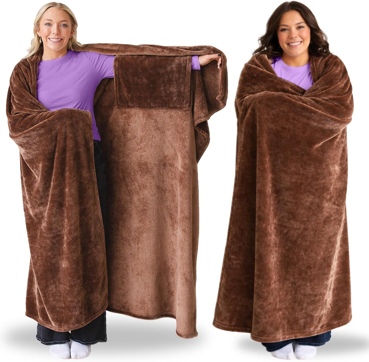 Super Blanky Wearable Blankets for Women & Men, Dorm Room Essentials, Gift for Her, Gifts for Women, Wife Birthday Gift Ideas