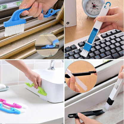 TuTuYa 12PCS Window Track Cleaning Set, Groove Gap Cleaning Brush Kit | Magic Window Track Cleaner, Deep and Tight Space, for Window, Blinds, Door Tracks, Sliding Doors, Tile Lines, Keyboards, Vent
