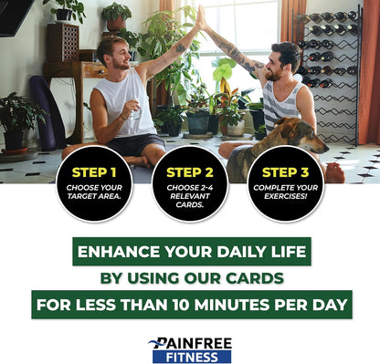 30 Exercise Cards Balance & Stability 3X5'' - Training Exercise Deck of Cards for Women & Men - Beginner to Intermediate - QR Video Guides & Inclusive Artwork - Tear-Resistant