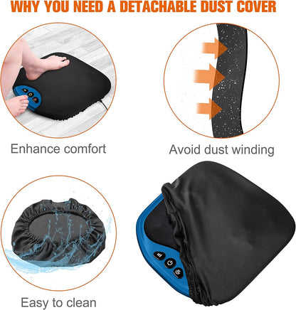 Snailax Shiatsu Foot Massager with Heat, Foot Warmer with Removable Cover