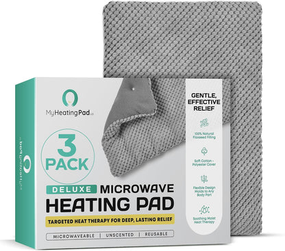 My Heating Pad Microwave Heating Pad - Moist Microwavable Heating Pads for Joints and Muscles Relief - Microwave Hot Pack Heat Pad for Cramps - Chilled or Heated Pad Therapy - Purple Unscented