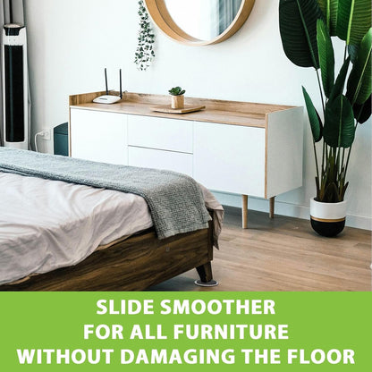 Furniture Sliders for Carpet 20 Pieces 3.5 Inch Heavy Duty Movers Pads Plastic EVA Gliders Easy Move Sofa Bed Table Without Lifting (Beige, 3.5")