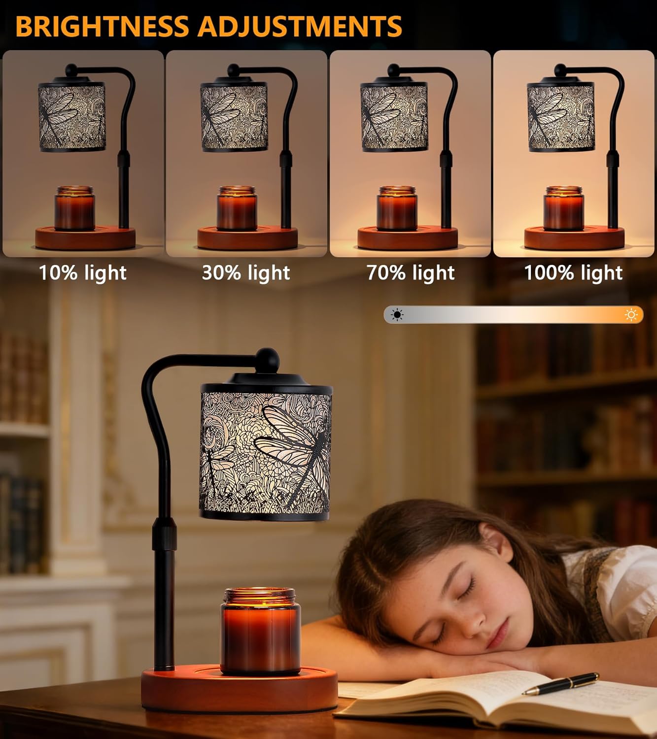 MEXISUE Candle Warmer Lamp with Timer, Bird Candle Warmer Lamp with Jar Candles,Wax Melt Warmer for Housewarming Gift, Birthday Mother's Day Valentines Gifts for Women,Mom,Sister,Bedroom Decor