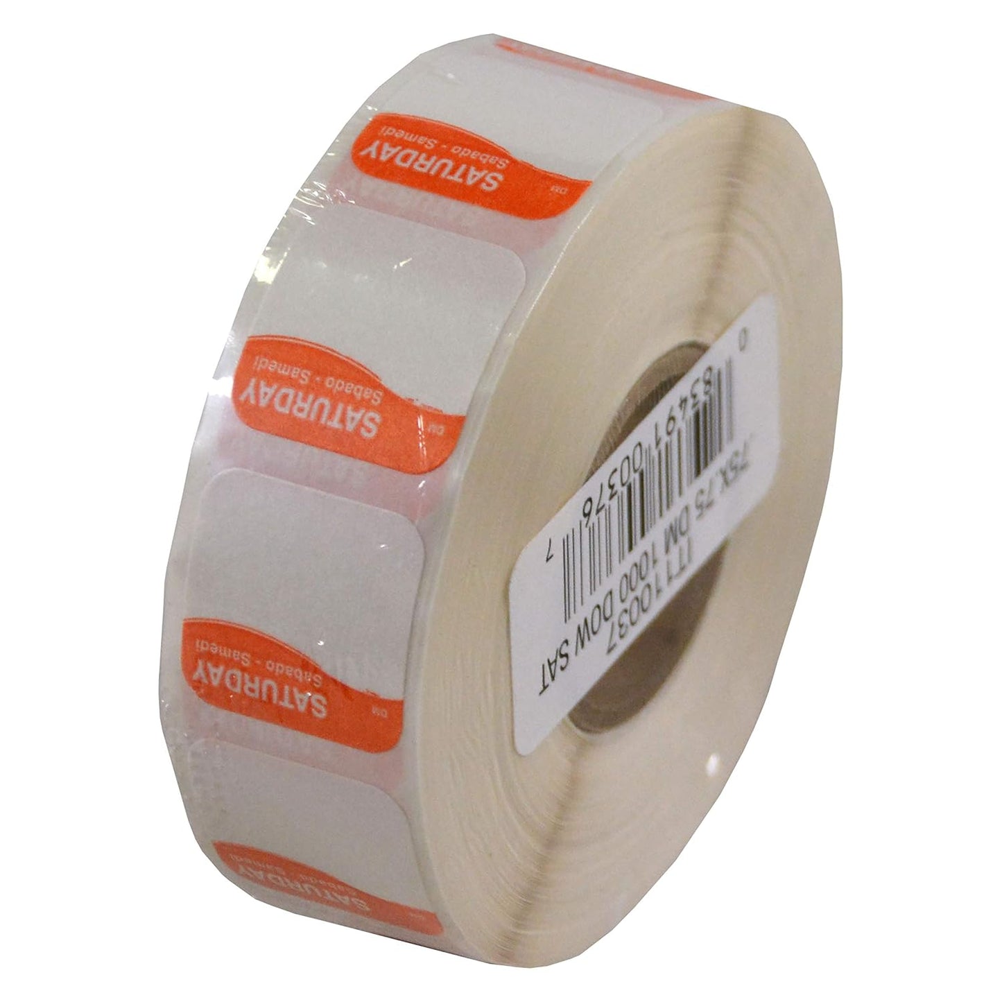 DayMark Safety Systems I132152 Day of The Week 3/4" Square Dissolvable Labels, Monday-Sunday, Label Dispenser Included (7,000 Labels)