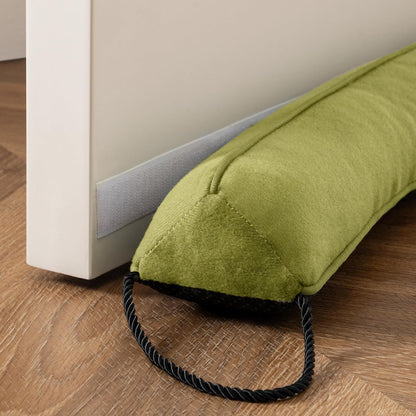 Door Draft Stopper, Removable Washable Cover, 38", Gray | Weighted Gap Filler, Blocks Hot and Cold Air, All-Season Seal, Easy Install, Noise & Wind Blocker, Home Essentials