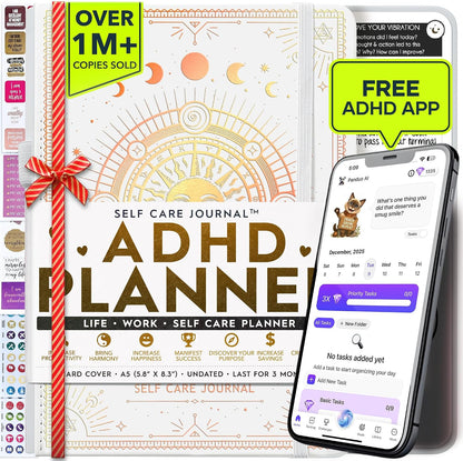 Freedom Mastery Daily Journal of Gratitude, Productivity & Habit Tracker | Undated 90-Day Planner with Daily Reflection, Mindfulness, Positivity, Vision Board & Stickers, Gratitude Journal for Women