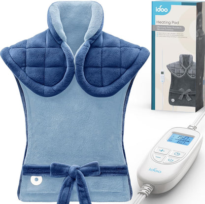 iDOO Heating Pad for Back Pain Relief, Birthday Gifts for Men Women Her Mum, FSA Eligible Items Only List, Weighted Heating Pad for Neck & Shoulders, ETL Electric Heat Pad, 24"x33"