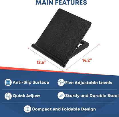 Adjustable Slant Board for Calf Stretching - Calf Stretcher Slant Board | Non-Slip Foot Incline Board - Portable Stretch Board Equipment for Ankle, Achilles Tendon, Knee, Posture Exercise