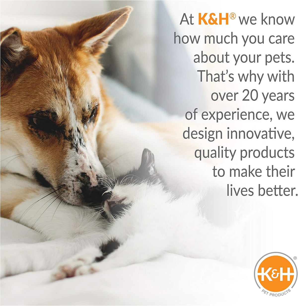 K&H Pet Bed Warmer, Microwavable Pet Heating Pad, 9x9in Blue