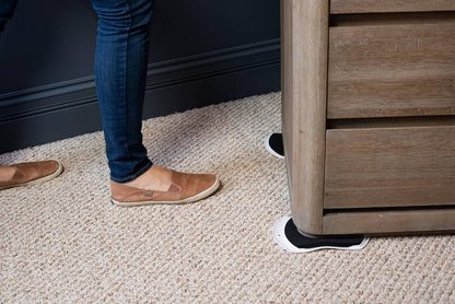 Furniture Slides for Carpet, Large (9” x 6”) - Easily Move Sofas, Loveseats, Cabinets, Bookcases, and More (4 Slides per Set)
