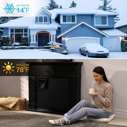 FLASLD Magnet Fireplace Cover Blocker, 39" x 32" Fireplace Blanket Stops Overnight Heat Loss, Fireplace Draft Stopper Save Energy for Iron Frame