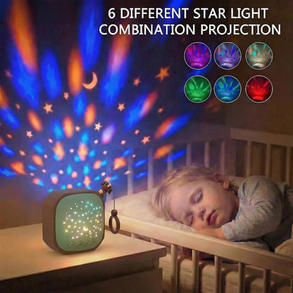 White Noise Sound Machine Baby with Star Projector | Portable Sleep Aid Lullaby Music for Baby Sleeping | Soothing Sound Machine for Nursery, Car Travel, Bedroom Crib, Kids Gifts (Puppy)