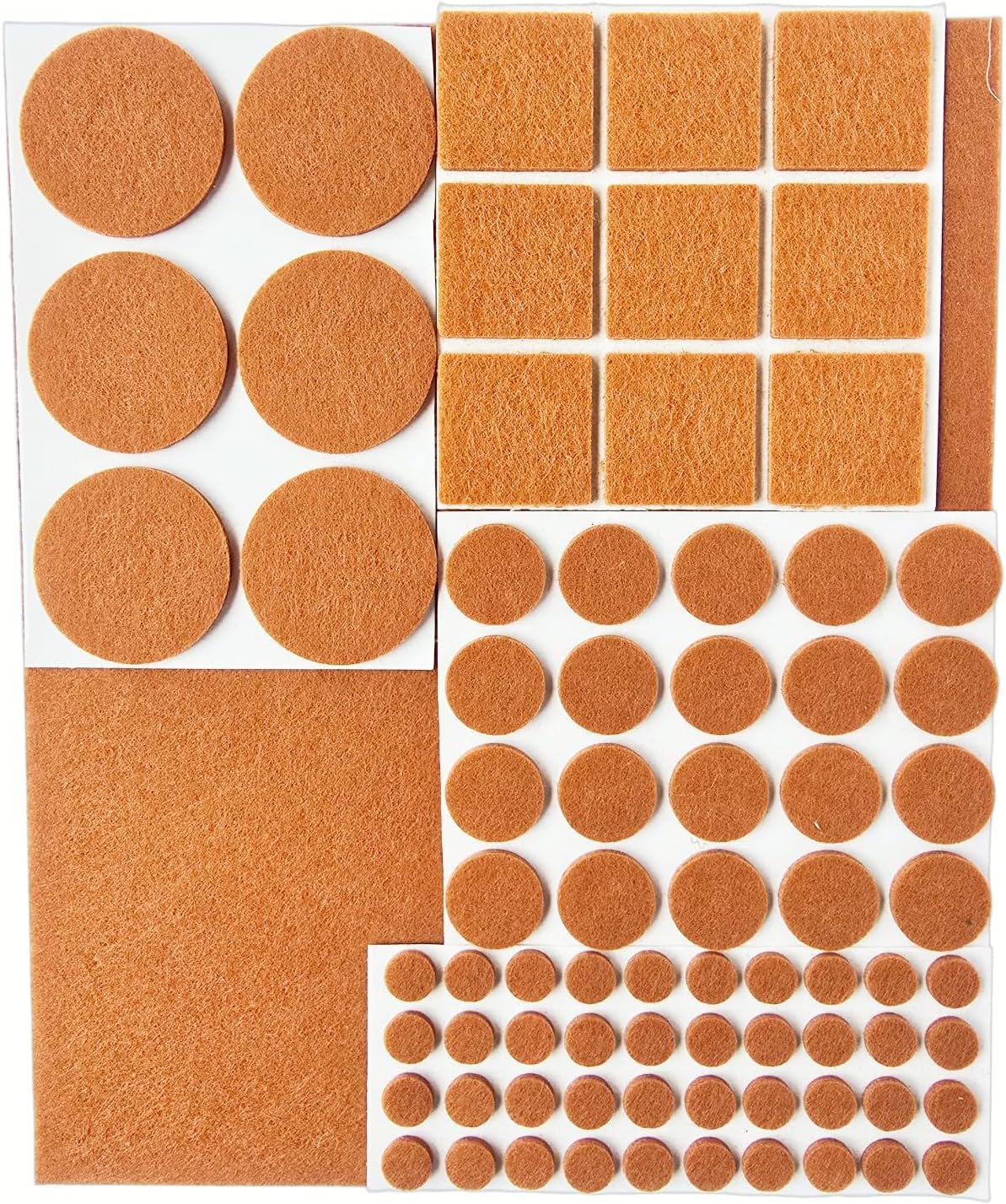 Self-Adhesive Felt Furniture Pads,Chair Leg Protectors for Hardwood Floors | 192 pcs,Multi-Size,Anti-Scratch,Anti-noise