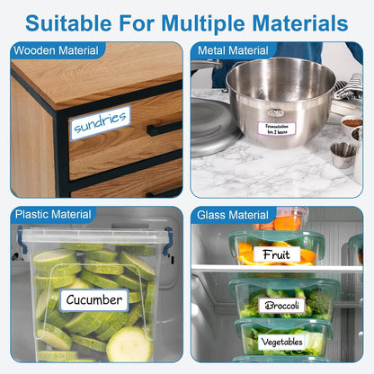 1000 Pcs Removable Freezer Labels 1 x 3 Inch, 10 Colors | Water And Oil Resistant, Easy To Write, Sticks To Containers, Ideal For Food Storage, Classroom, And Organizing