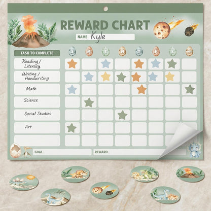 ZICOTO Fun Magnetic Reward Chart for Kids - Unicorn Chore Chart for Girls | Motivational Behavior and Responsibility Tracker with Stickers Encourages Good Habits at Home - Creates a Fun Daily Routine