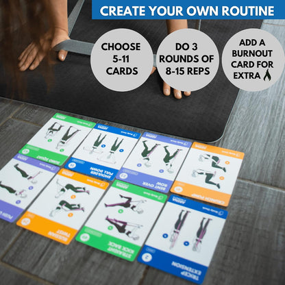 Arena Strength Exercise Card Deck Bundle - Booty & Body Workout Cards
