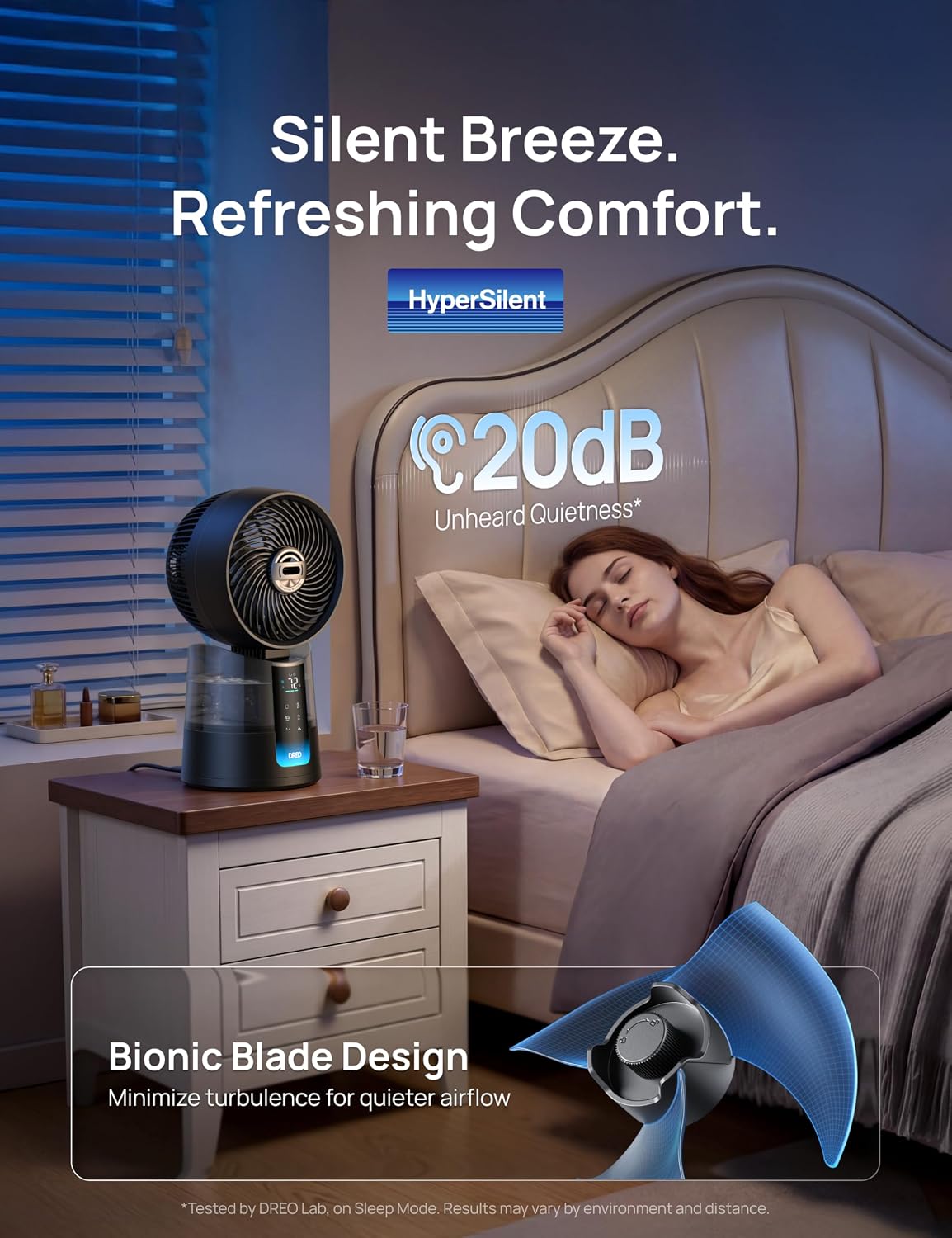 DREO TurboCool Misting Fan 516, 5℉ Drop Cooling Fans that Blow Cold Air | 150°+30° Omni-directional Oscillating, Evaporative air cooler, 26 ft/s Wind, Ultrafine Mist, 20dB, 6 Speeds 2 Modes, Grey
