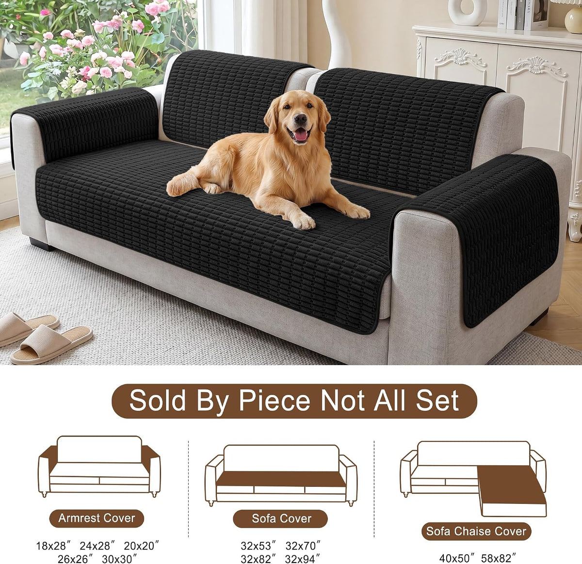 Foxdecor Couch Arm Covers for Sofa Arm Chair Covers Set of 2