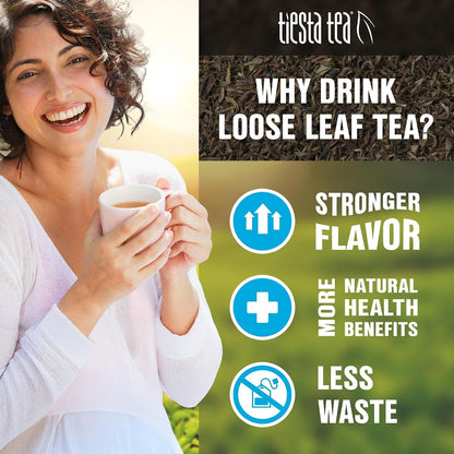 Tiesta Tea - Top 8 Favorites Sampler Set, Loose Leaf, Up to 80 Cups | High to No Caffeine, Hot & Iced, Tea Variety Pack with Green, Herbal, & Black, 8 Sample Pouches
