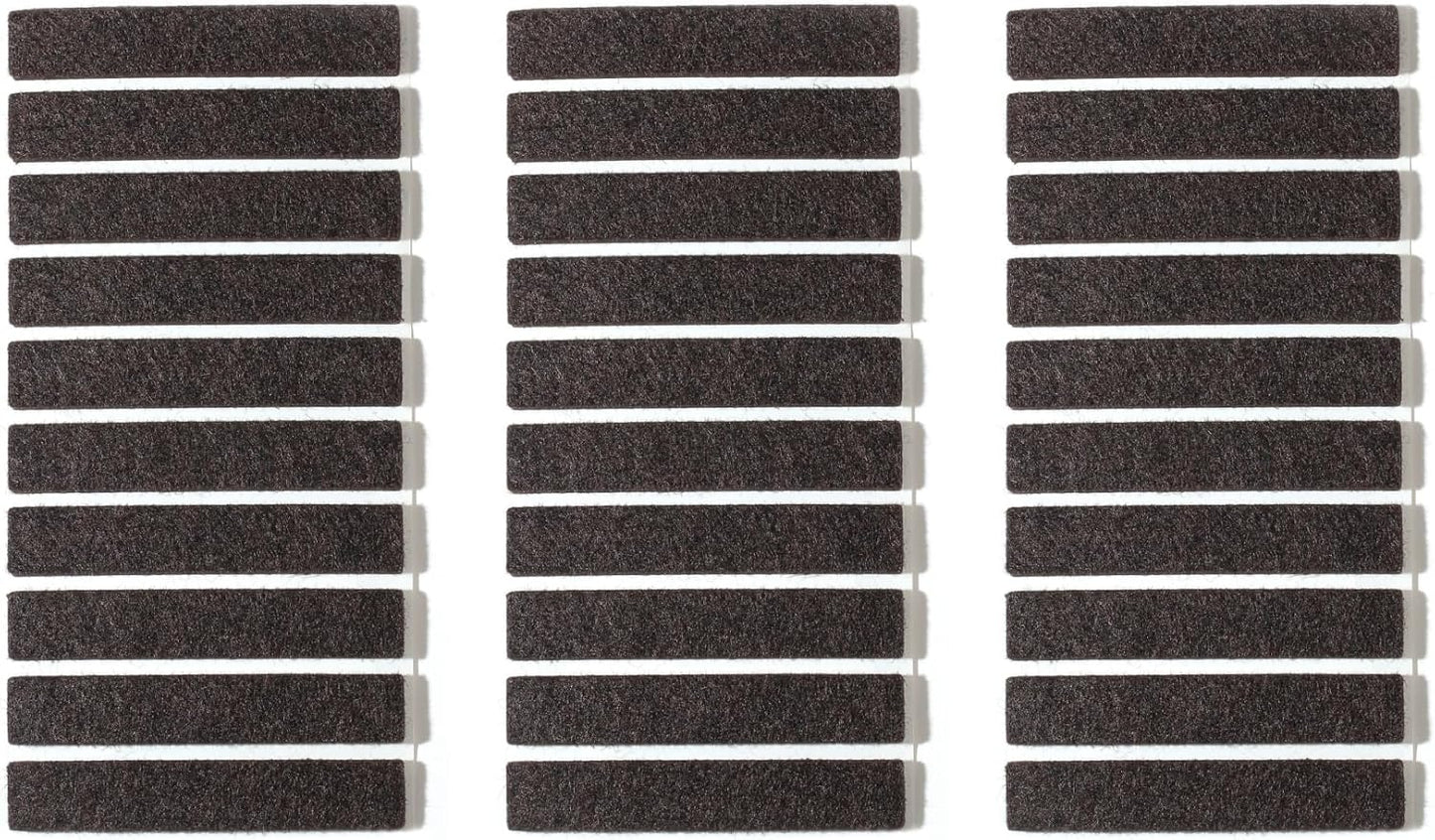 Felt Pads Small 3/8" Felt Pads for Cabinet Doors Bumpers, Cabinet Cushion Dots Felt Cabinet Door Stops, Self Adhesive Thick Bumper Pads to Protect Surfaces -Anti Scratch 234 Pcs Round Brown