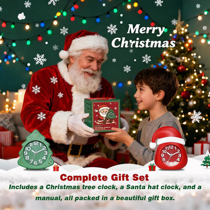 AYRELY® 4.5" Analog Alarm Clock, Small Retro Desk Clock and Table Clock