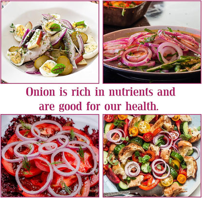 Reusable Onion & Tomato Storage Containers, Fruit and Vegetable Keeper Saver for Fridge Onions Keeper for Refrigerator Onions Holder Storage Vegetable Crisper Makes Food Stays Fresh Longer