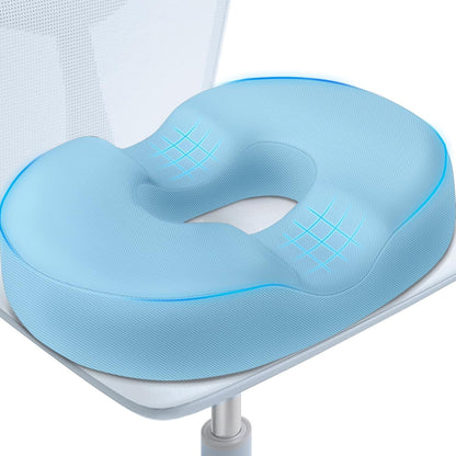 BlissTrends Donut Pillow Seat Cushion, Memory Foam Lifting Cushions(Black) | Donut Chair Cushions for Postpartum Pregnancy & Hemorrhoids,Tailbone Pain Relief Cushion for Office&Home Chairs