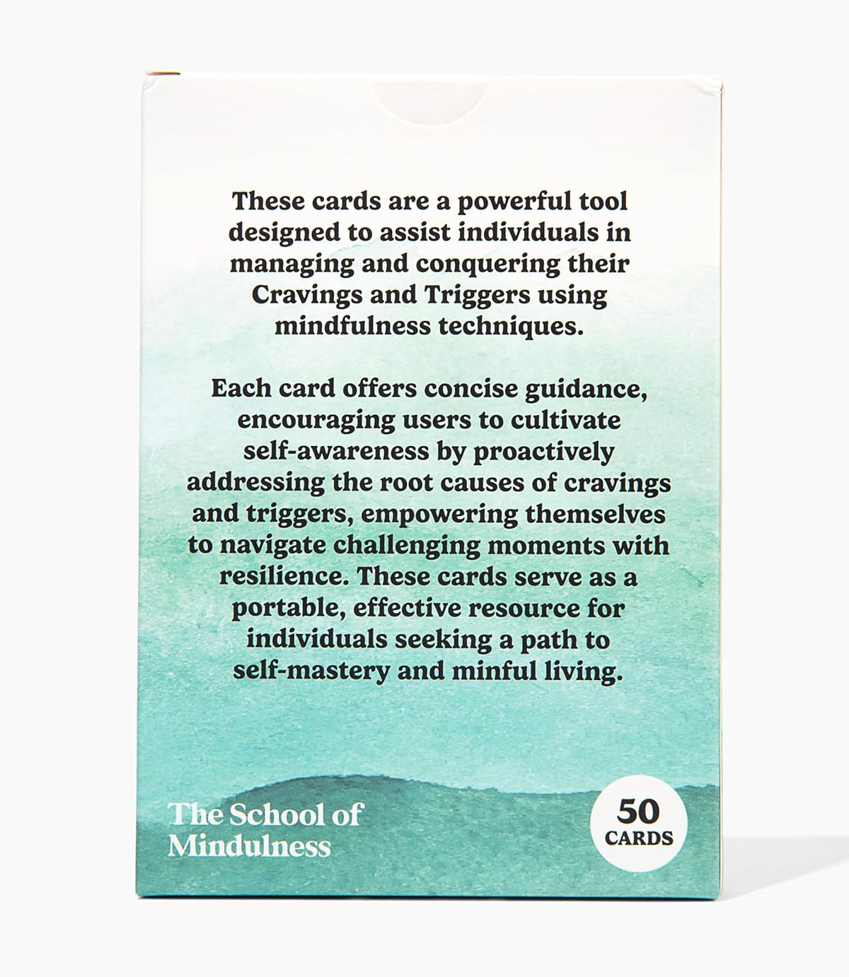 The School of Mindfulness- Mindfulness Coping Skills Series Deck, for Depression and Anxiety, Anger Management, and Cravings and Triggers (Anger Management)