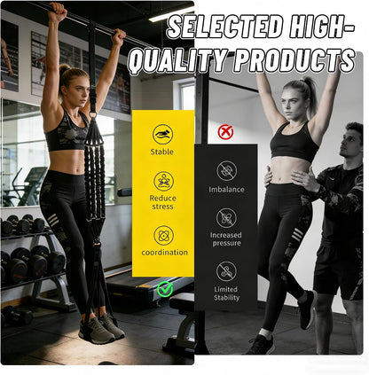 Pull Up Assistance Bands, Heavy Duty Resistance Bands for Pull Up Bar, 75-300lbs Adjustable Assist Bands with 5 Loop Bands & Cooling Towel, Home Gym Fitness for Men Women