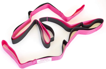RangeMaster Stretch Strap with Exercise Guide│ Versatile Multi-Loop Strap Perfect for Yoga, Pilates, and Physical Therapy │ Portable │ Helps Improve Flexibility