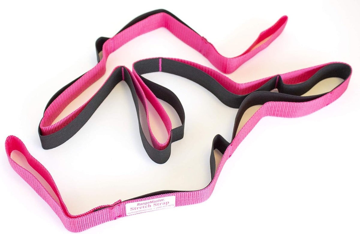 RangeMaster Stretch Strap with Exercise Guide│ Versatile Multi-Loop Strap Perfect for Yoga, Pilates, and Physical Therapy │ Portable │ Helps Improve Flexibility