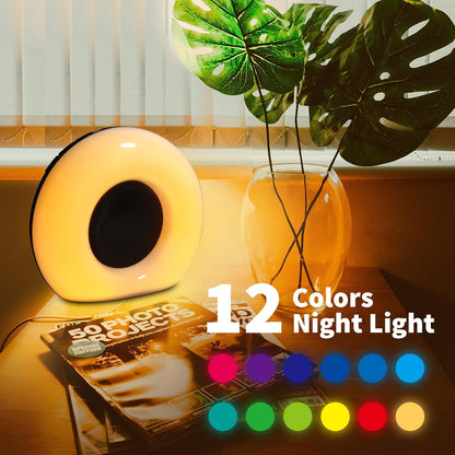 DailyBody Sound Machine White Noise Machine with 30 Soothing Sounds 12 Colors Night Light 32 Levels Volume 5 Timers & Memory Function Effectively Blocks Noise Ideal Sleep Machine for Baby Kids Adults