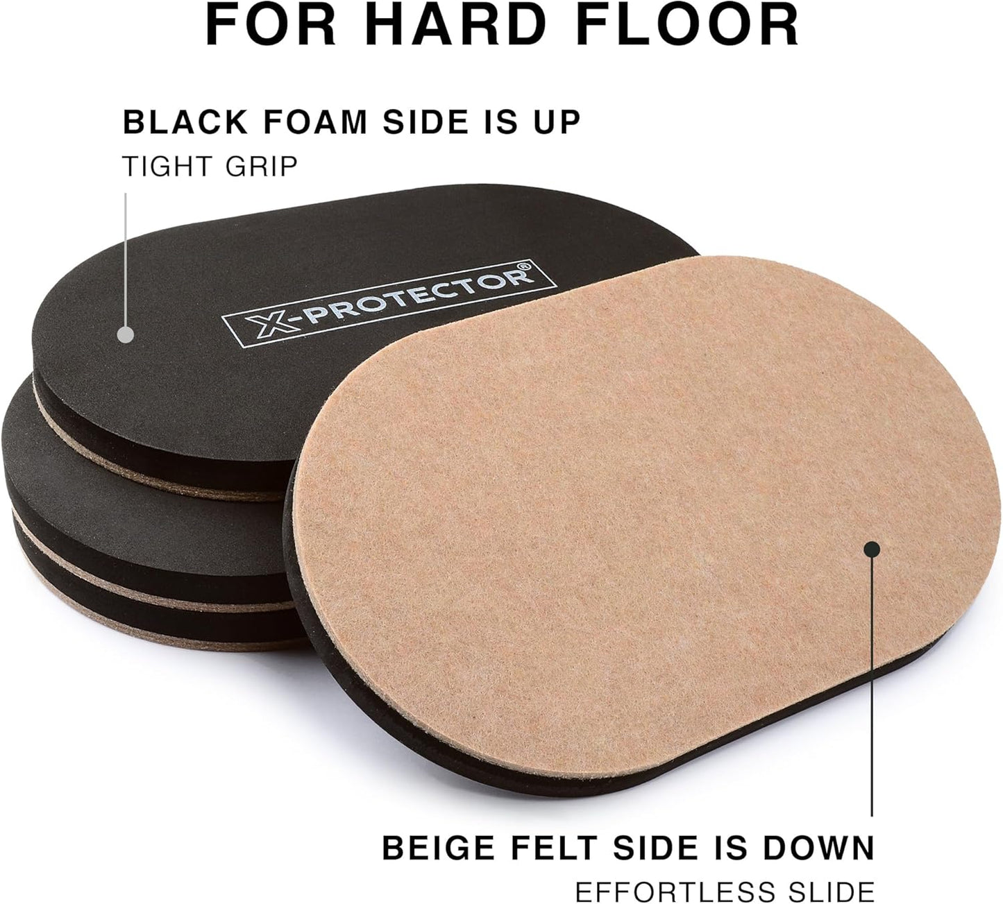 X-Protector Furniture Lifter Tool - Premium Furniture Jack Lifting Tool | Lift Furniture Easily - Appliance Lifter with 4.3" Adjustable Height - Ideal Jack to Lift Furniture Easily with No Effort
