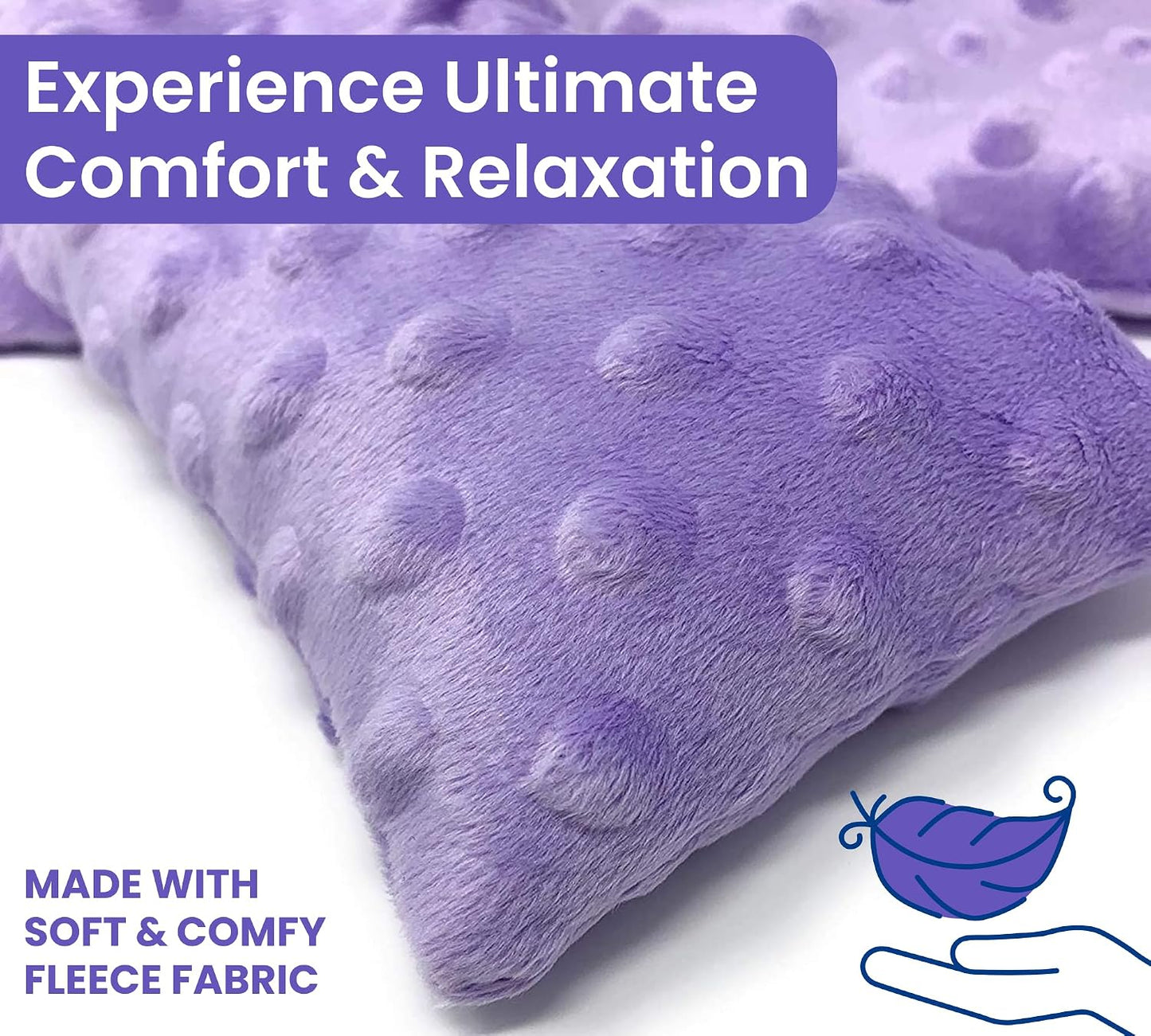 Large 14x5.5” Heating Pad & Cold Herbal Shoulder Wrap-Microwavable Heating & Cooling Neck Wrap- Hot Heated Pad with Moist Heat Therapy for Back Pain, Migraine Relief & Muscle Relaxation (Unscented)