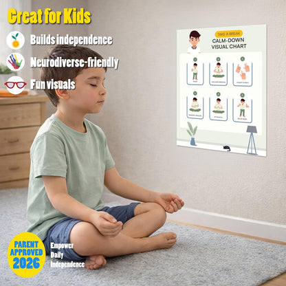 Morning Routine Chart for Kids – Step-by-Step Visual Schedule (9x12 Laminated) | Self-Care Educational Chart for Children, Special Needs & Autism – Morning Routine Support – English
