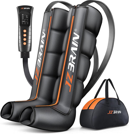 JZBRAIN Sequential Air Compression Recovery System : Professional Full Leg Compression Boots for Circulation and Pain Relief - Sequential Device for Muscle Relaxation - for Athletes,Women,Men