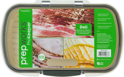 ProKeeper Deli Food Storage Container with Air-Tight Seal and Dry Erase Lid | Ideal for Deli Meats, Cheeses, and Bacon, BPA Free and Dishwasher Safe