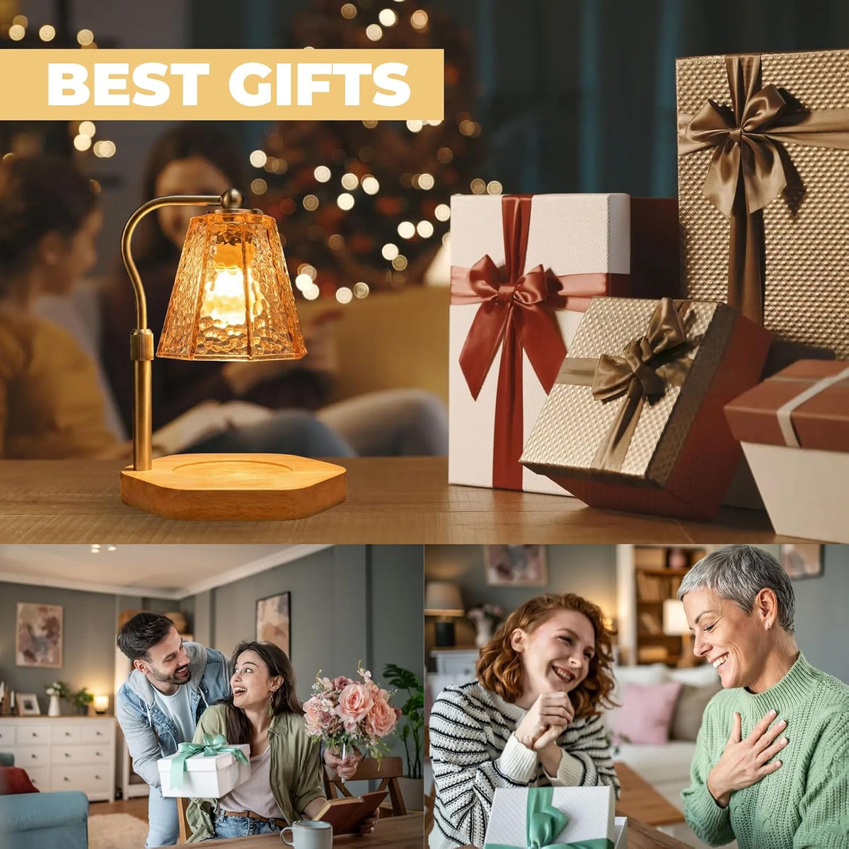 LALISU Candle Warmer Lamp with Timer Electric Candles Light Birthday Gifts