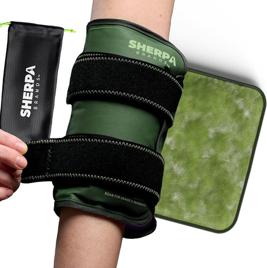 Medium Gel Ice Pack Wrap with Straps, Stretchable 8" x 23"