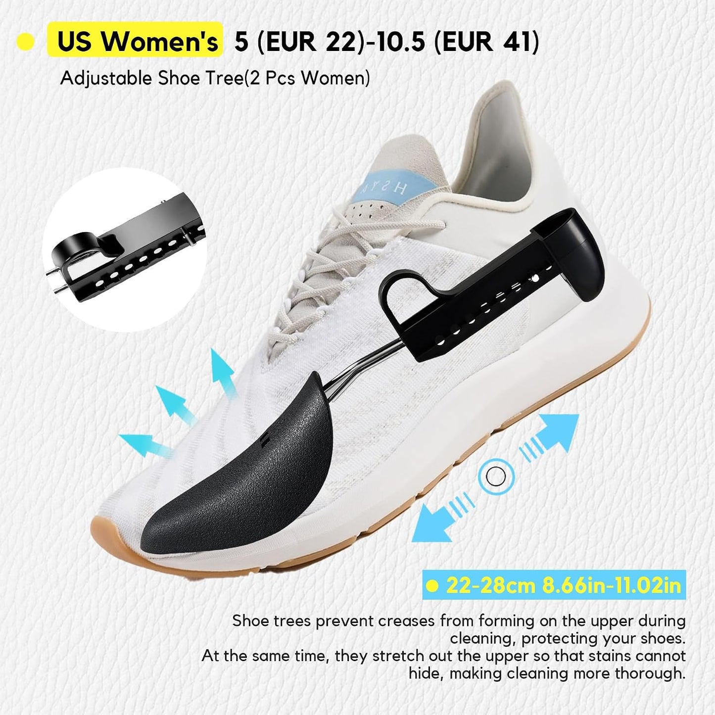Shoe Washing Machine Bag, 4 Pcs Shoe Laundry Bag for Sneacker | With 4 Boot Stretcher (L 6-12.5 & S 5-10.5), Reusable,Durable Zipper,360°Deep Cleaning, Fit Most Shoes Types