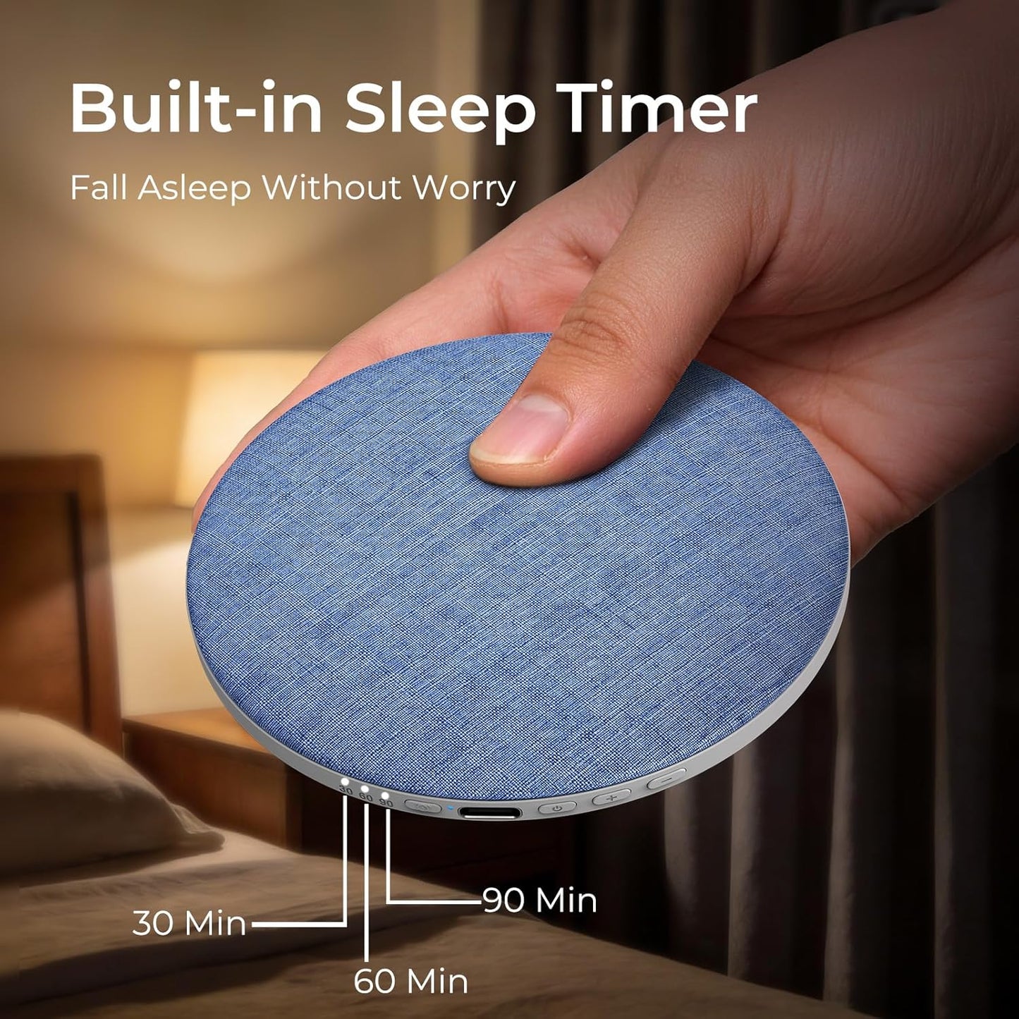 2026 Pillow Speaker,Bluetooth Pillow Speakers for Sleeping, | Ultra-ThiUnder Pillow Speakers with White Noise Timer,Flat Under Pillow Speaker for Side Sleeper,Wireless Sleep Aid for Adult