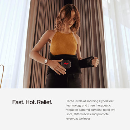 Hyperice Venom 2 Back Heated Vibration Massage Therapy Wrap Pain Relief | Relieve Pain | Soreness | Tightness | Increase Blood Flow |Three Precise Settings and Patterns | Up to 3 Hour Battery Life