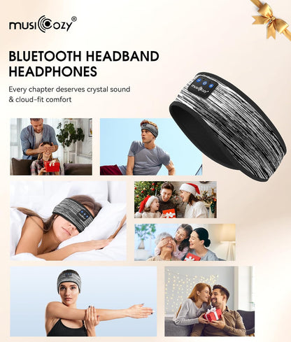 MUSICOZY Bluetooth 5.4 Sleep Headphones Headband Sports Wireless Audio