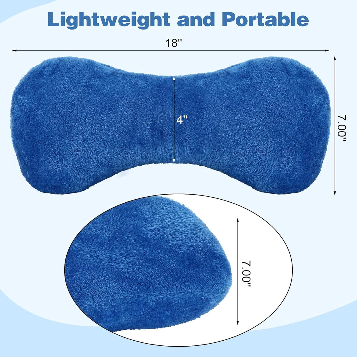Colingmill 1 Pc Neck Pillow for Recliner Chair Headrest,Grey