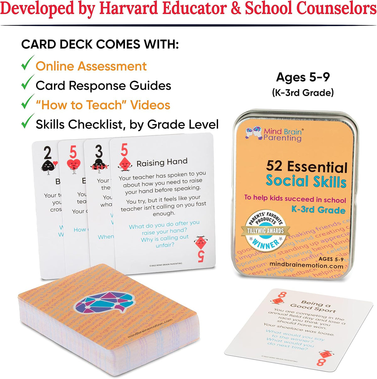Mind Brain Emotion 52 Essential Life Skills: No-Excuses Game to Teach Kids, Teens & Adults How to Care for Self & Chores, Practical Solution for Responsible Boys, Confident Girls, Happy Family