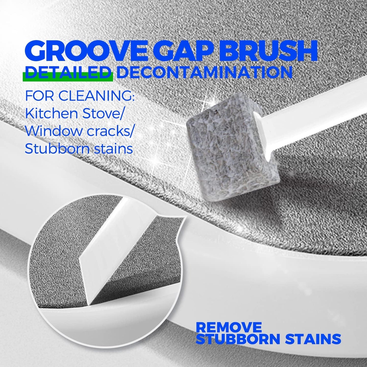 Holikme 7 Pack Cleaning Brush Scrub Brush Kitchen Brush for Floor,Green | Deep Cleaning Brush Set, Scrub Pads with Scraper Tip for Pool Walls, Bathroom, Grout, Floor, Bike, Tub, Shower