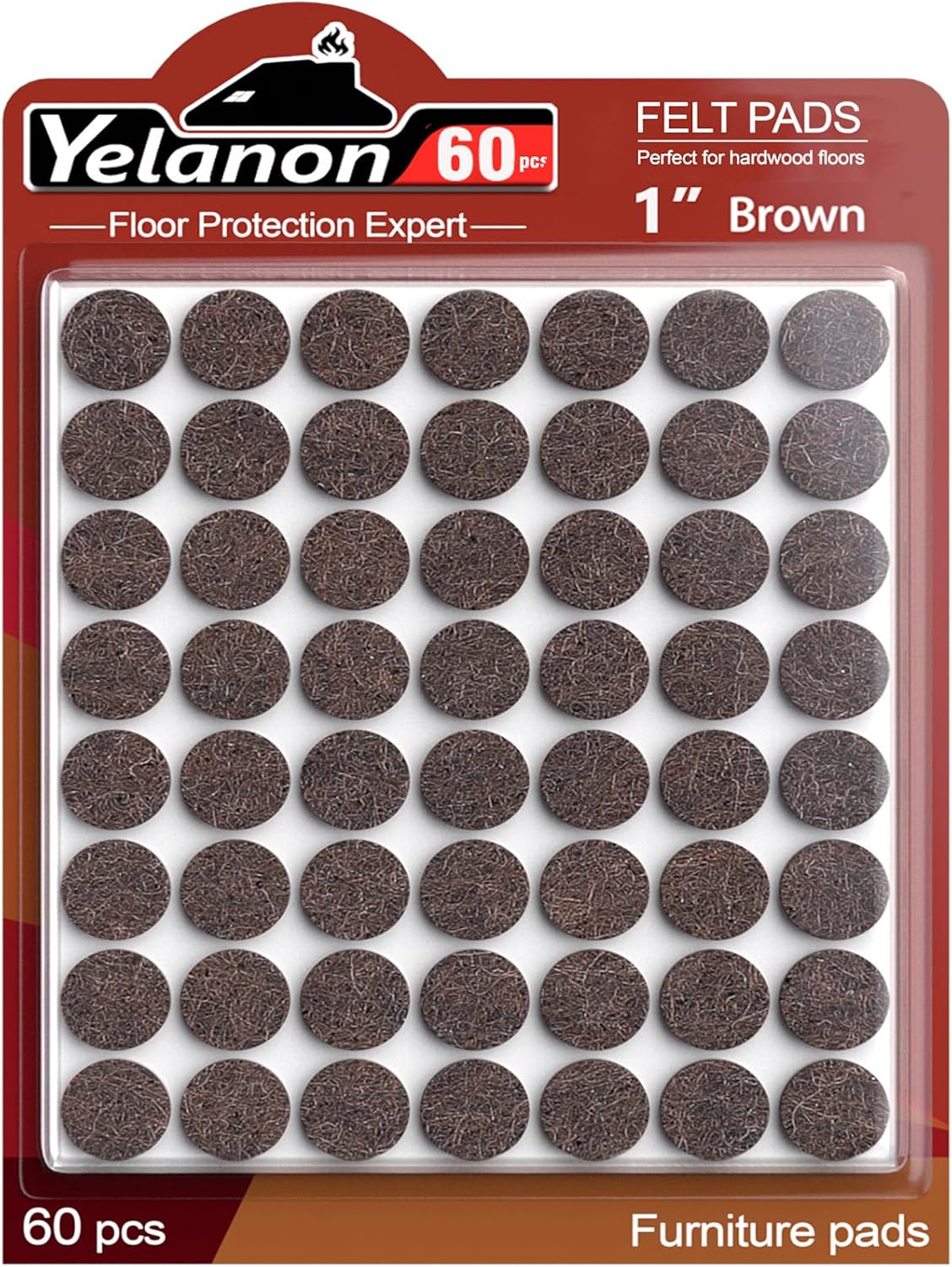 Felt Furniture Pads -182 Pcs Premium Felt Pads for Chair Legs Furniture, Floor Protectors for Hardwood Floors, Black