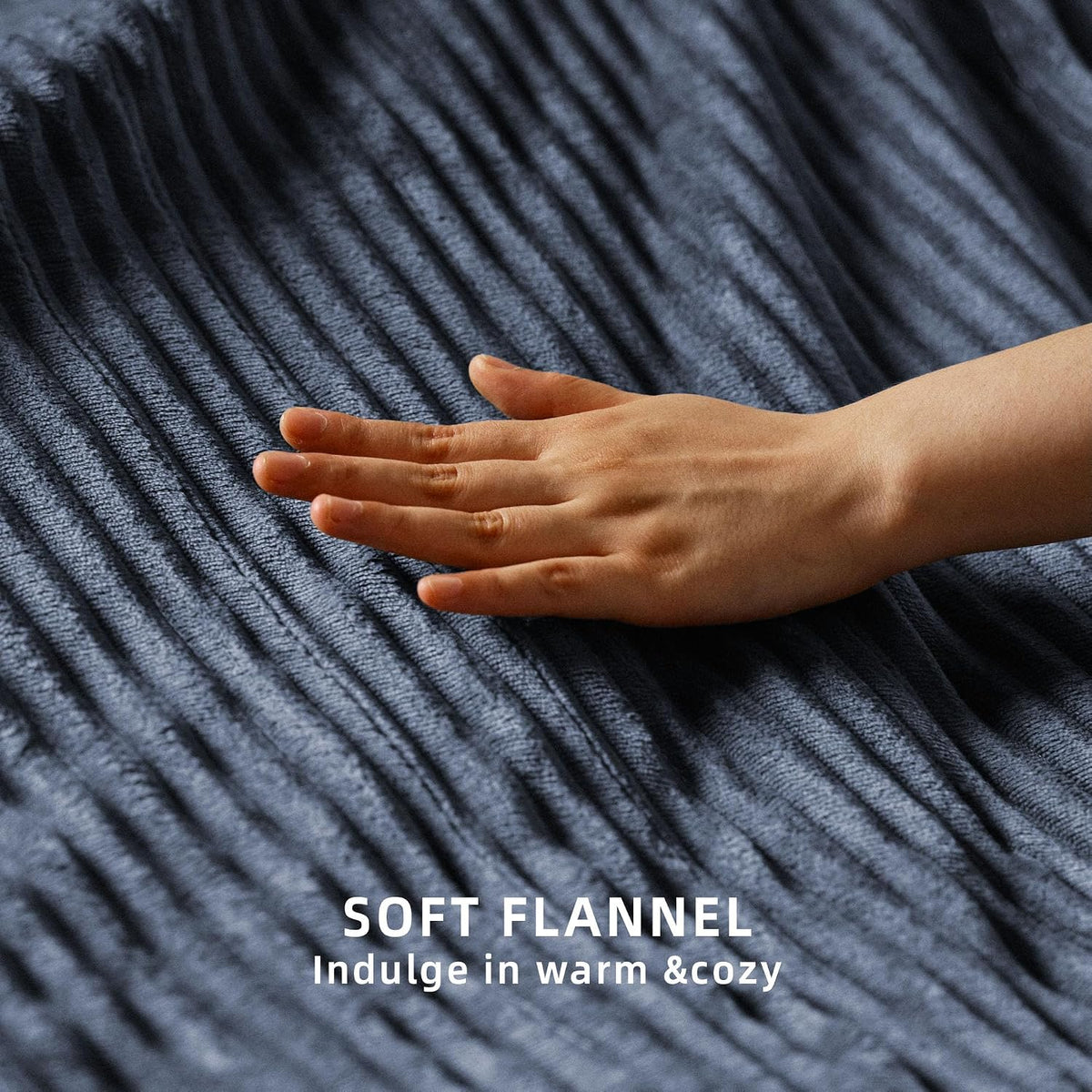 Heated Blanket 50x60”, 3 Hours Auto-Off Electric Blanket, Grey