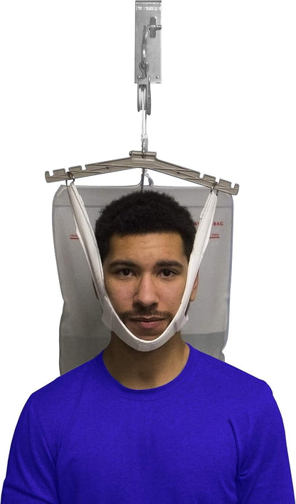OTC Cervical Traction Kit, Neck Pain Relief, Vertebrae Disk Herniation, Complete Over Door Setup